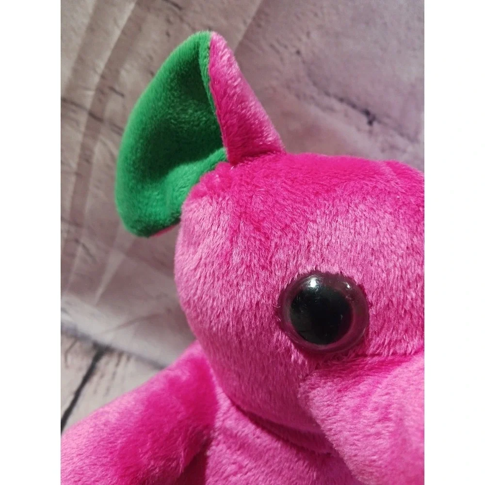 Toymax XYZ Pink Green Elephant Plush Stuffed‎ Animal 7